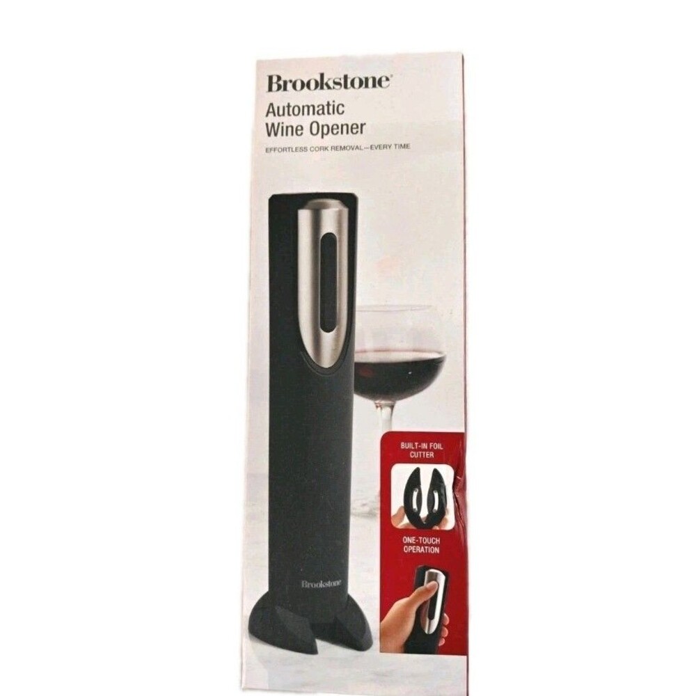 Electric Wine Bottle Opener Battery Corkscrew Wine Bottle Opener, Black